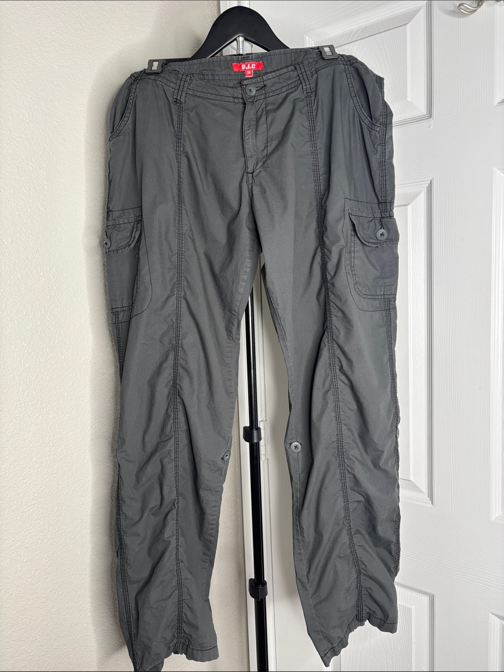rag & bone charcoal gray cargo pants